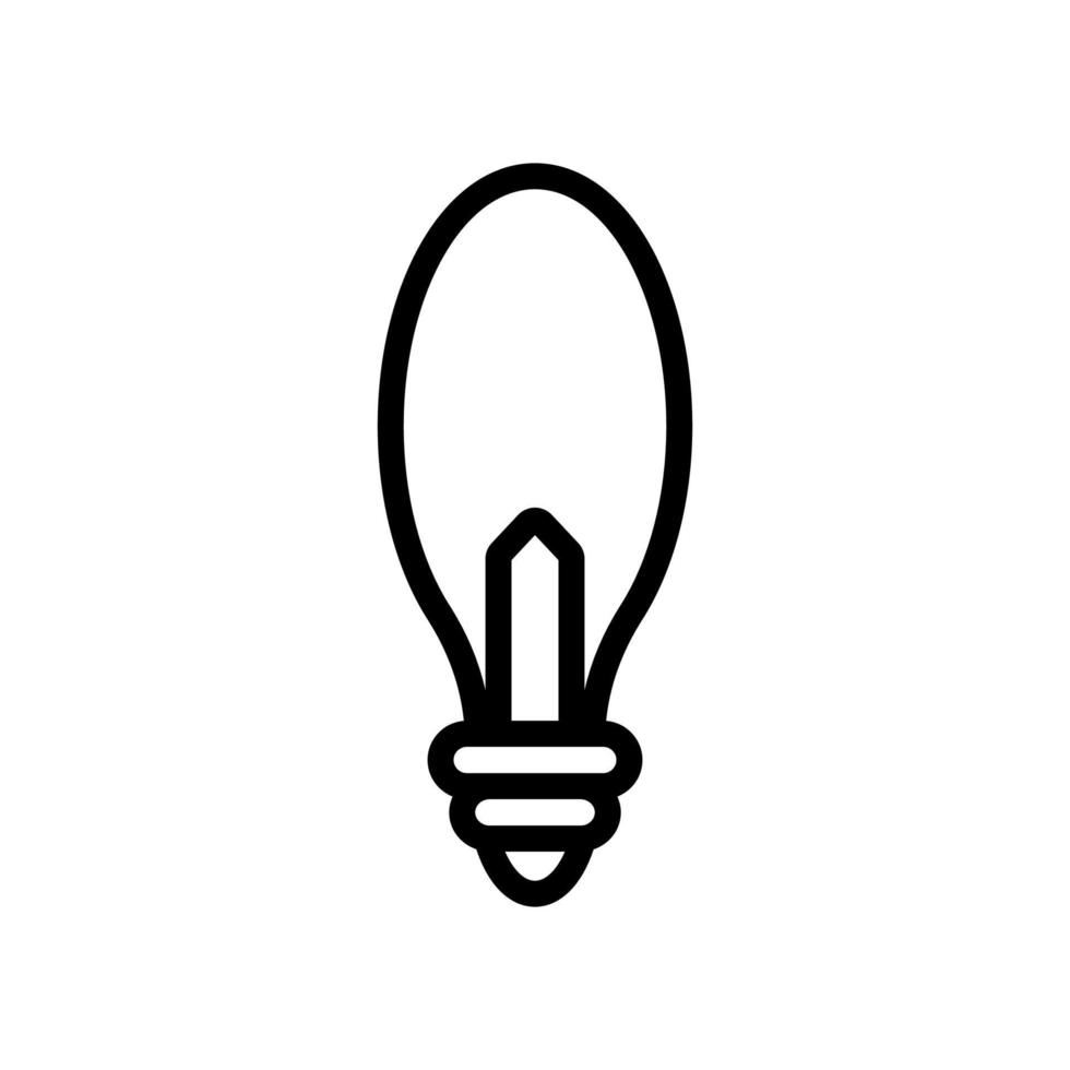 Light bulb icon vector. Isolated contour symbol illustration vector