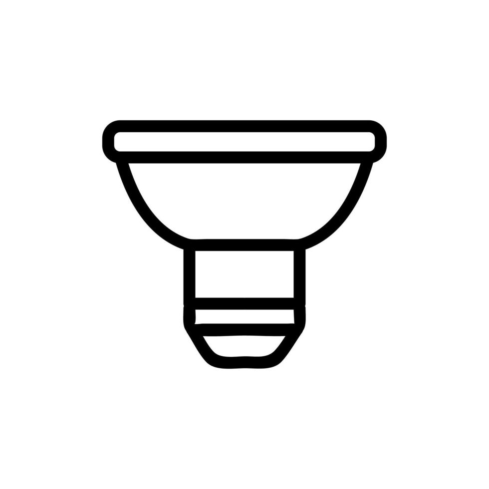 Light bulb icon vector. Isolated contour symbol illustration vector