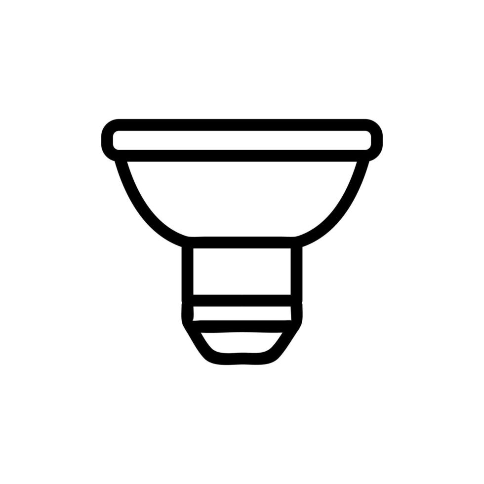 Light bulb icon vector. Isolated contour symbol illustration vector