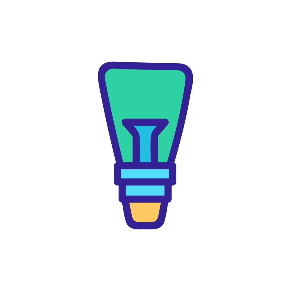 Light bulb icon vector. Isolated contour symbol illustration vector