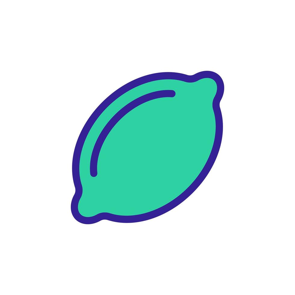 Lime icon vector. Isolated contour symbol illustration vector