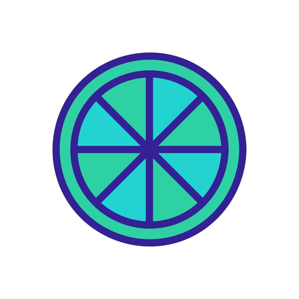 Lime icon vector. Isolated contour symbol illustration vector