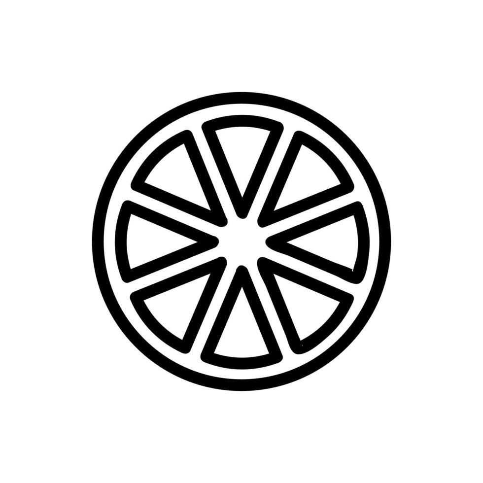 vector de icono de cal. ilustración de símbolo de contorno aislado
