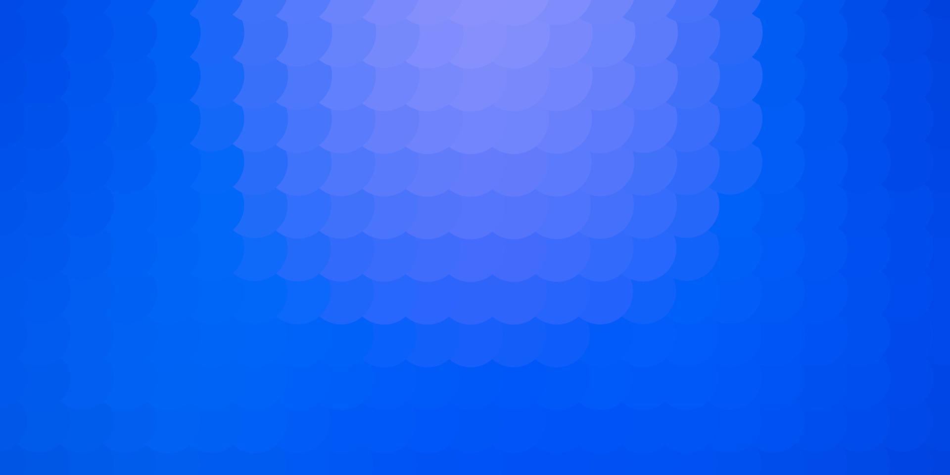 Light BLUE vector background with bubbles.