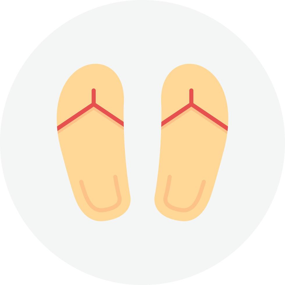 Flip Flops Flat Circle vector