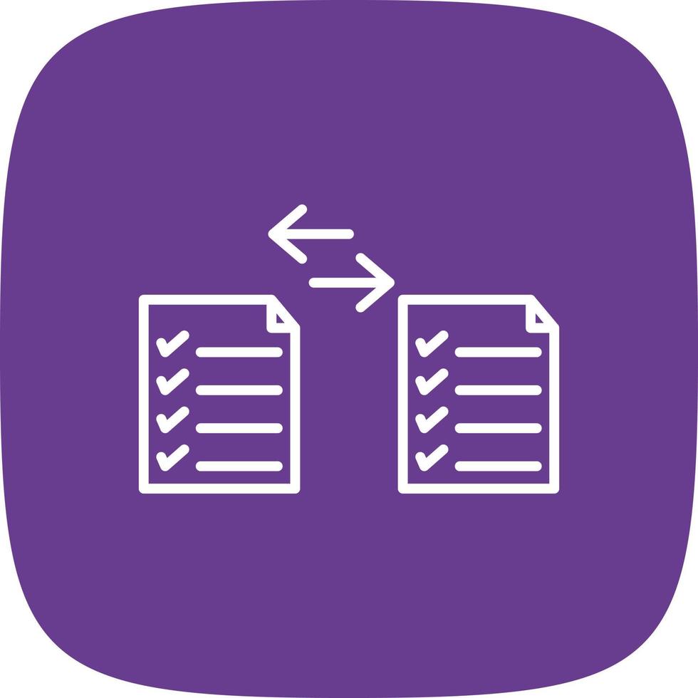 File Transfer Line Round Corner vector