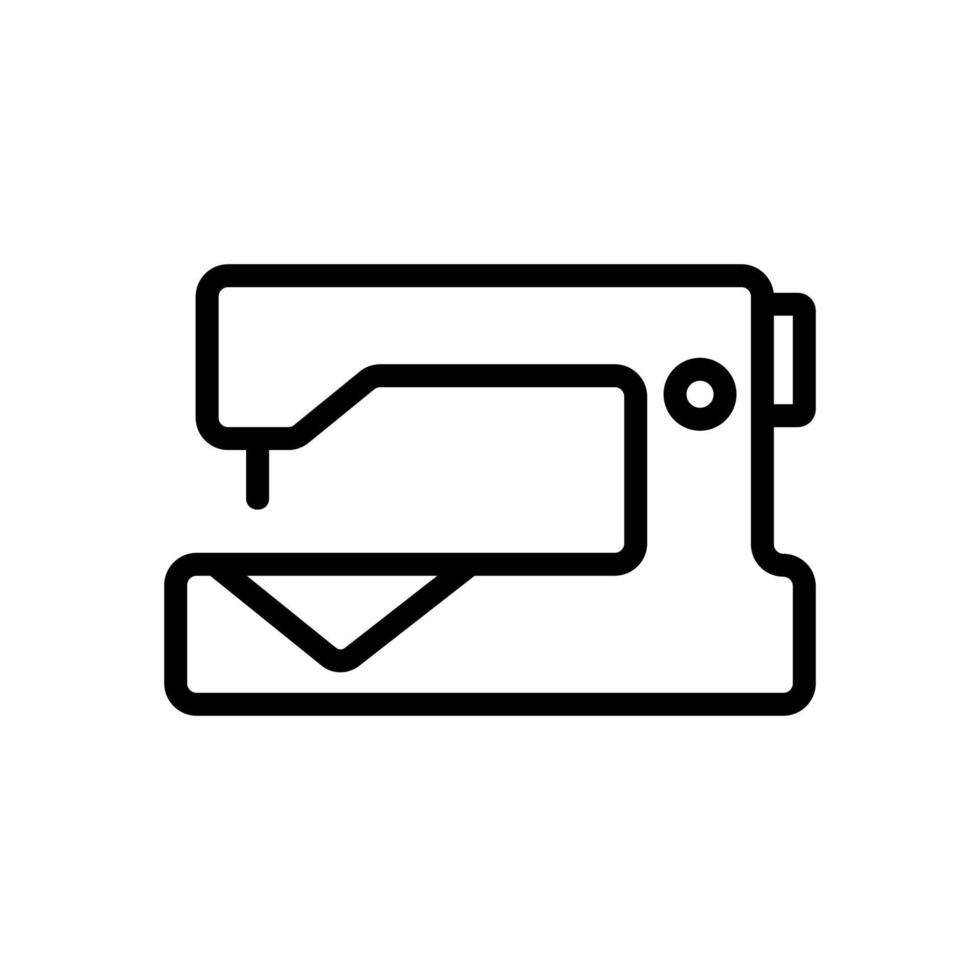 leather sewing machine icon vector outline illustration