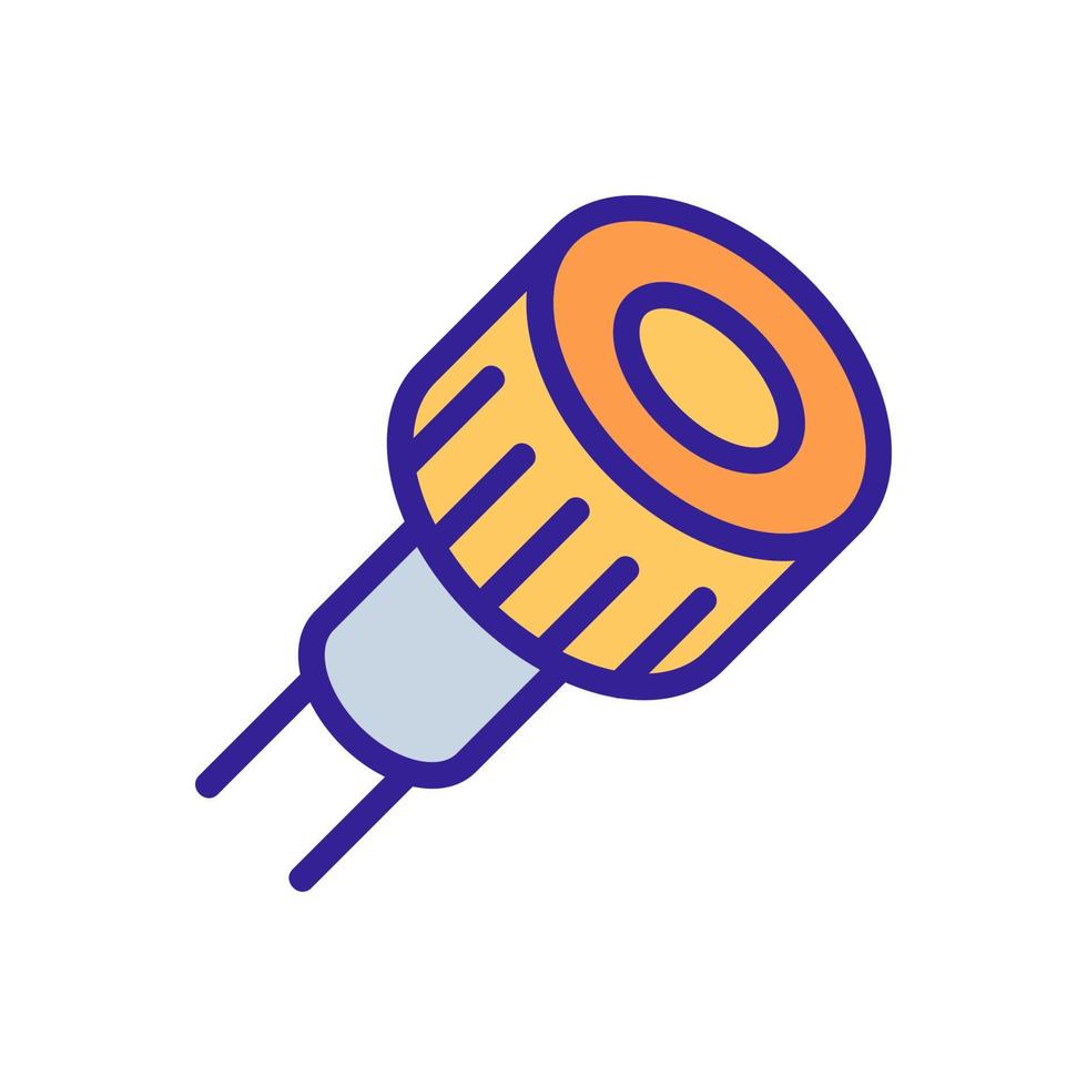 led heatsink lamp icon vector outline illustration