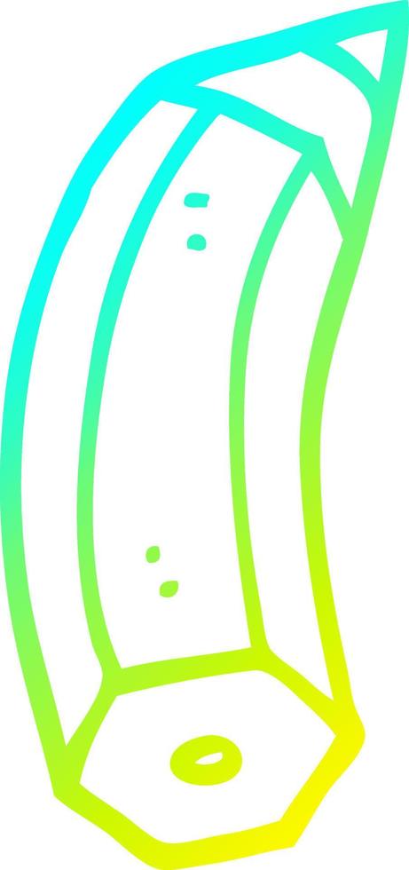 cold gradient line drawing cartoon pencil vector