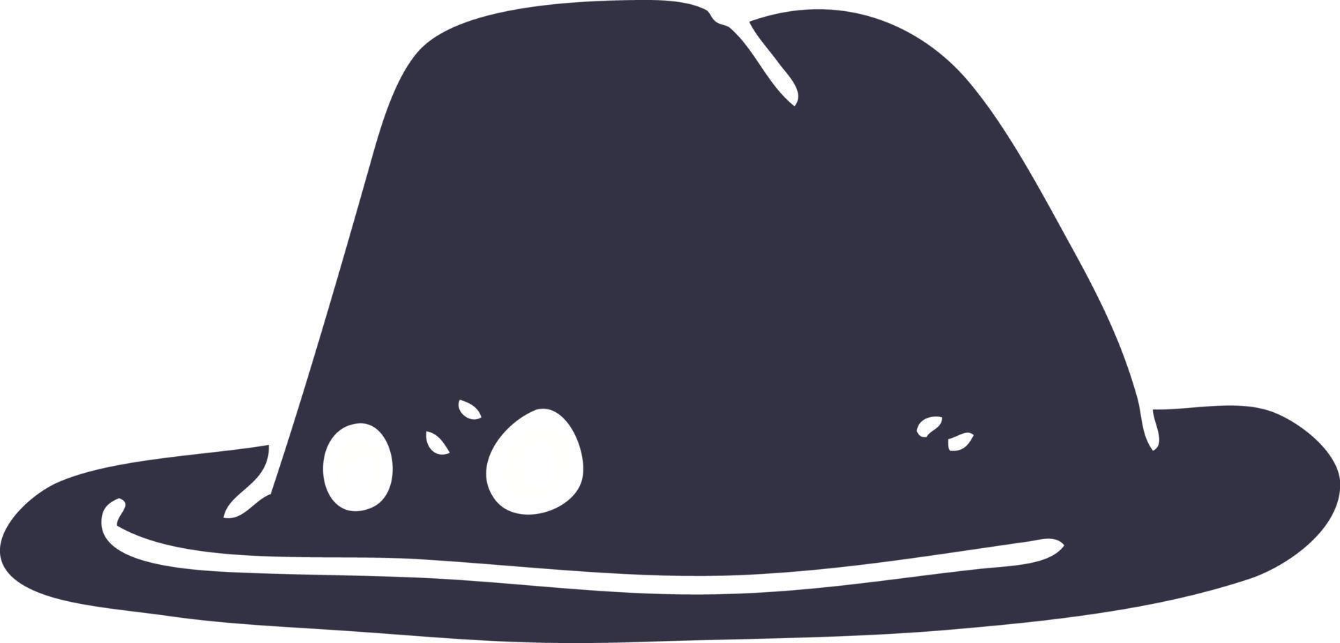 cartoon doodle hat vector