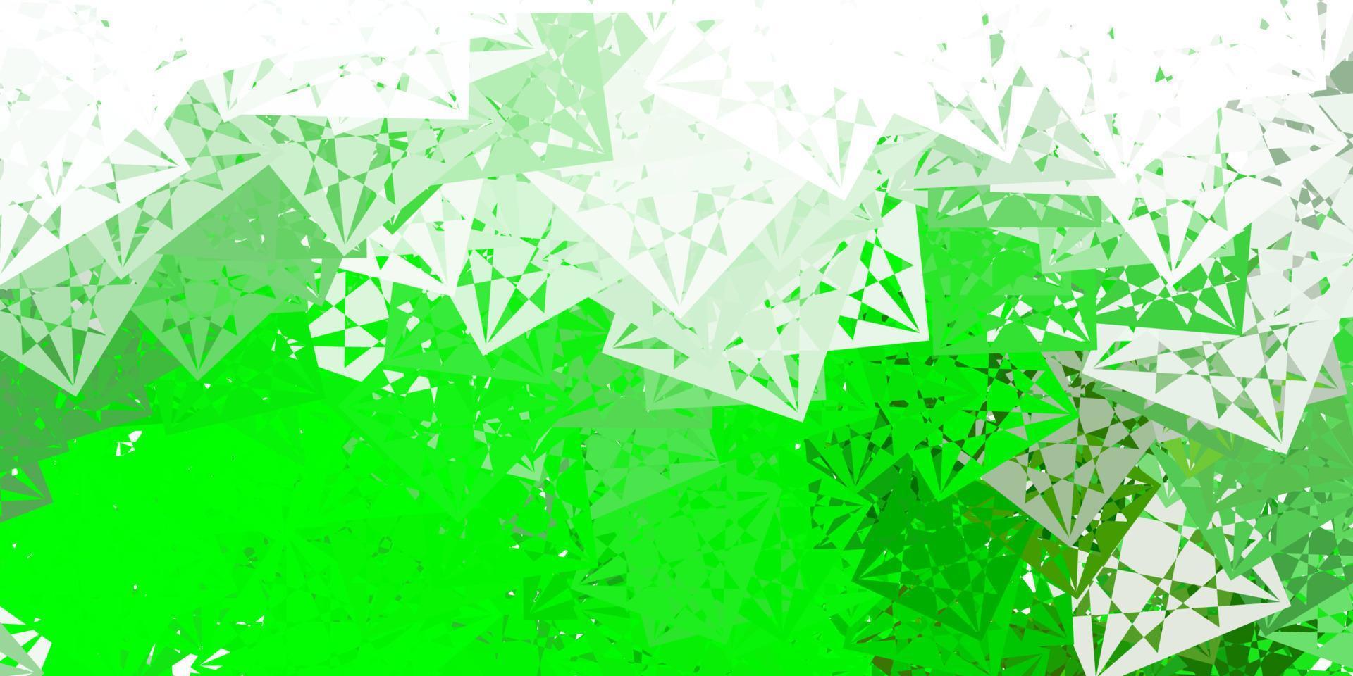 Light Green, Yellow vector texture with random triangles.