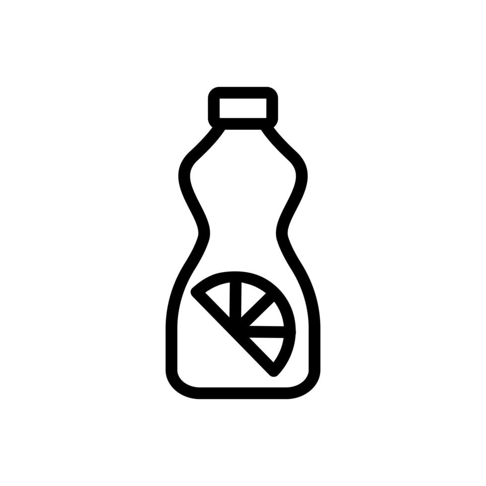 Delicious lemonade fresh vector icon. Isolated contour symbol illustration