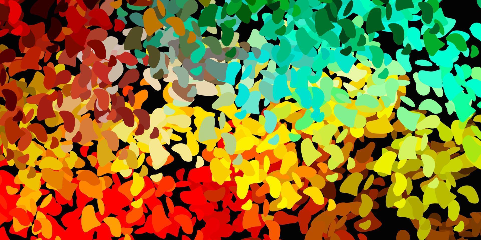 Light multicolor vector backdrop with chaotic shapes.