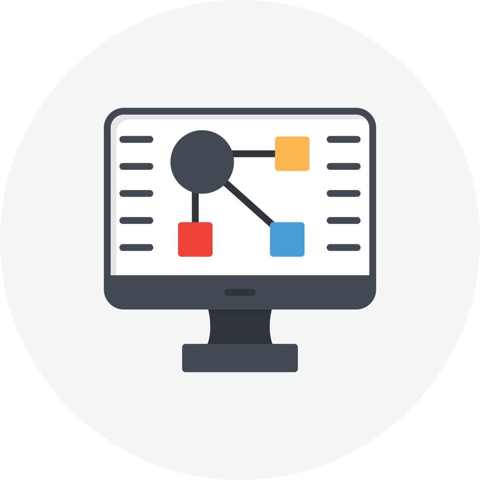 círculo plano de flujo de trabajo vector