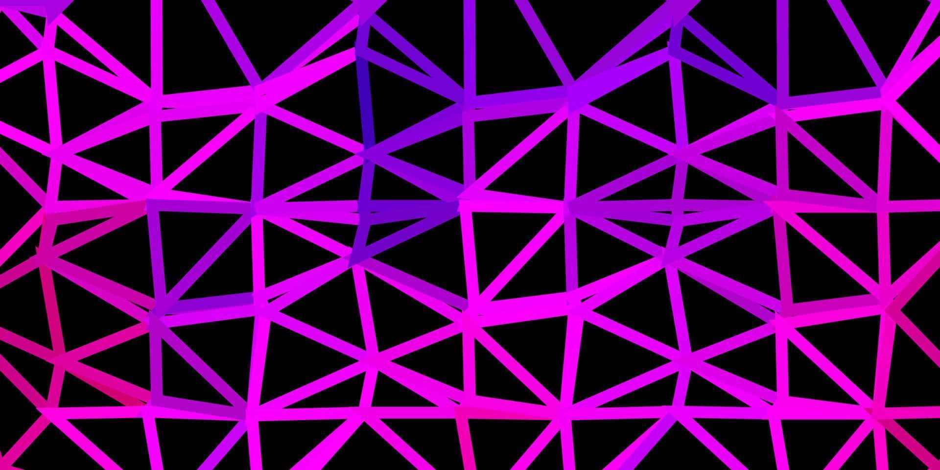 Dark pink vector polygonal backdrop.