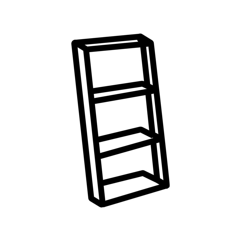 portable stair steps icon vector outline illustration