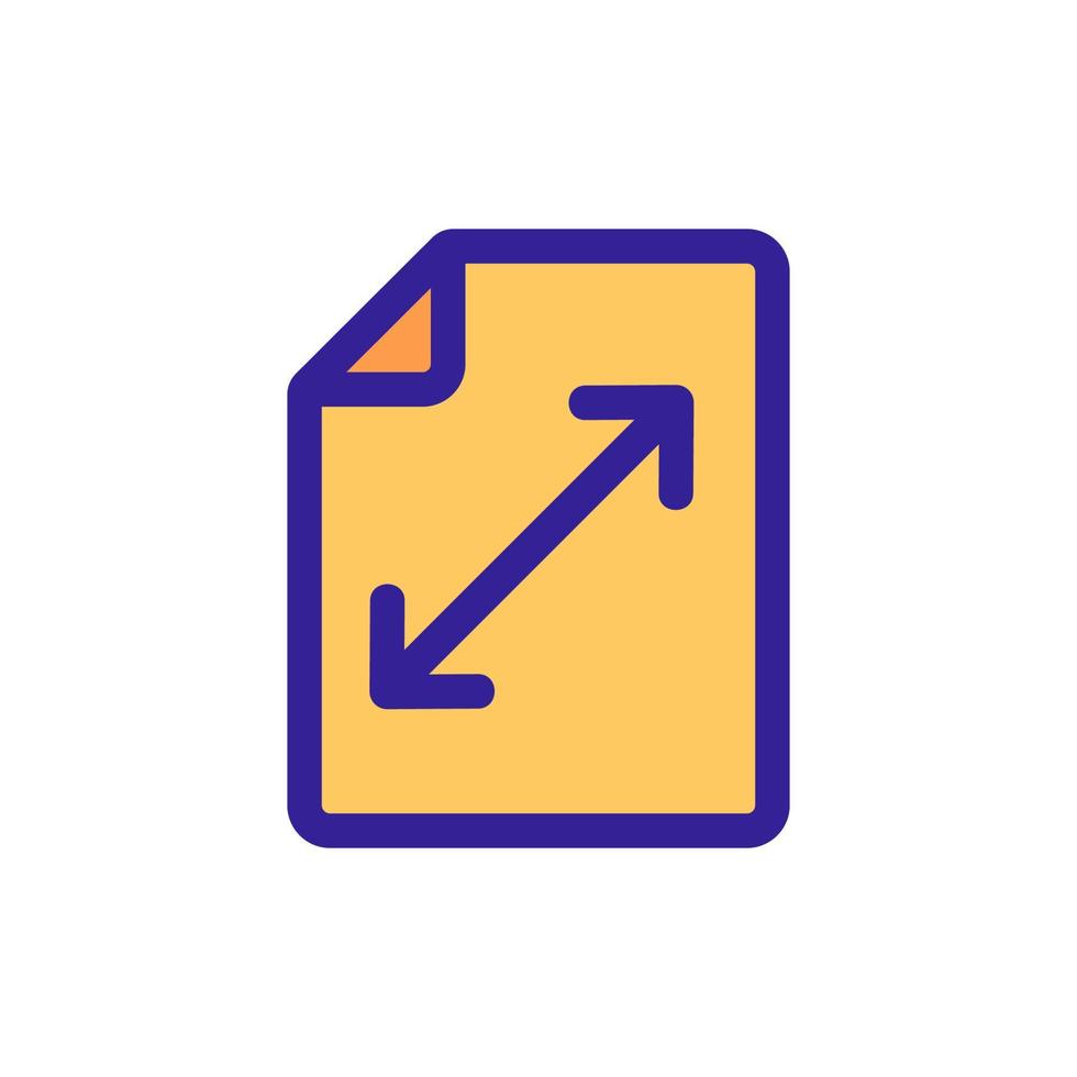 booklet flyer icon vector. Isolated contour symbol illustration vector