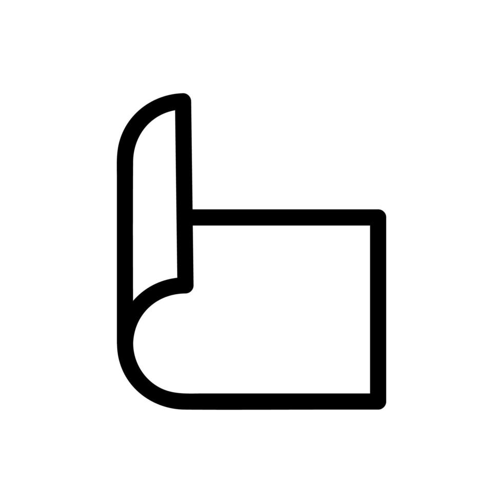 booklet flyer icon vector. Isolated contour symbol illustration vector