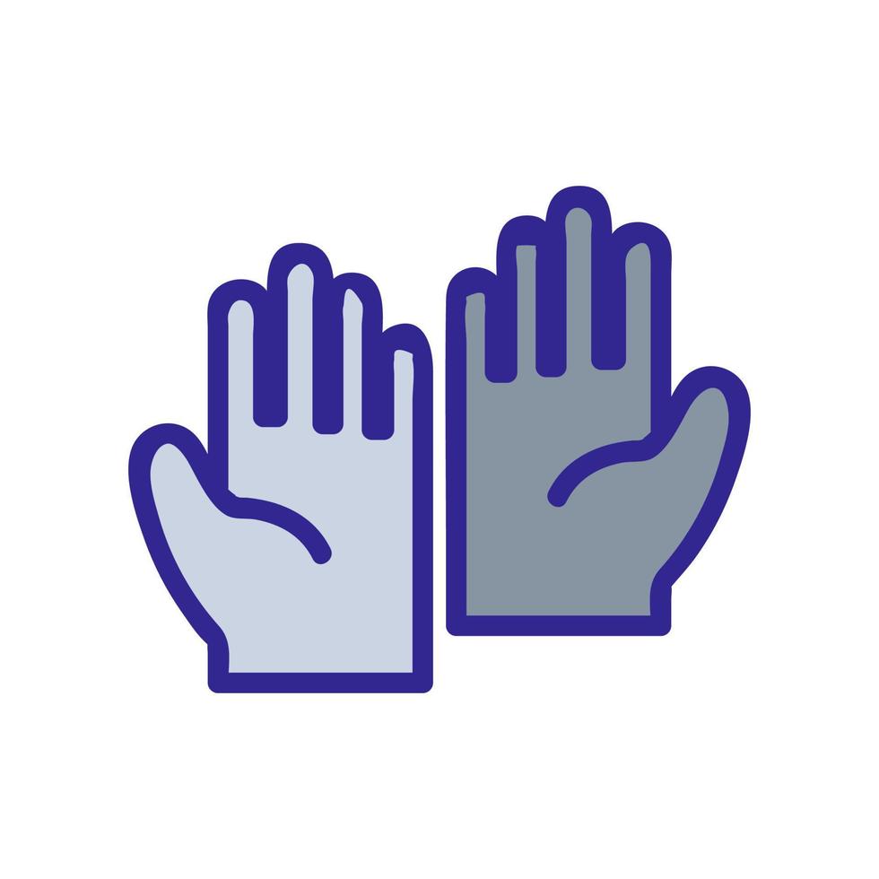 leather gloves icon vector outline illustration