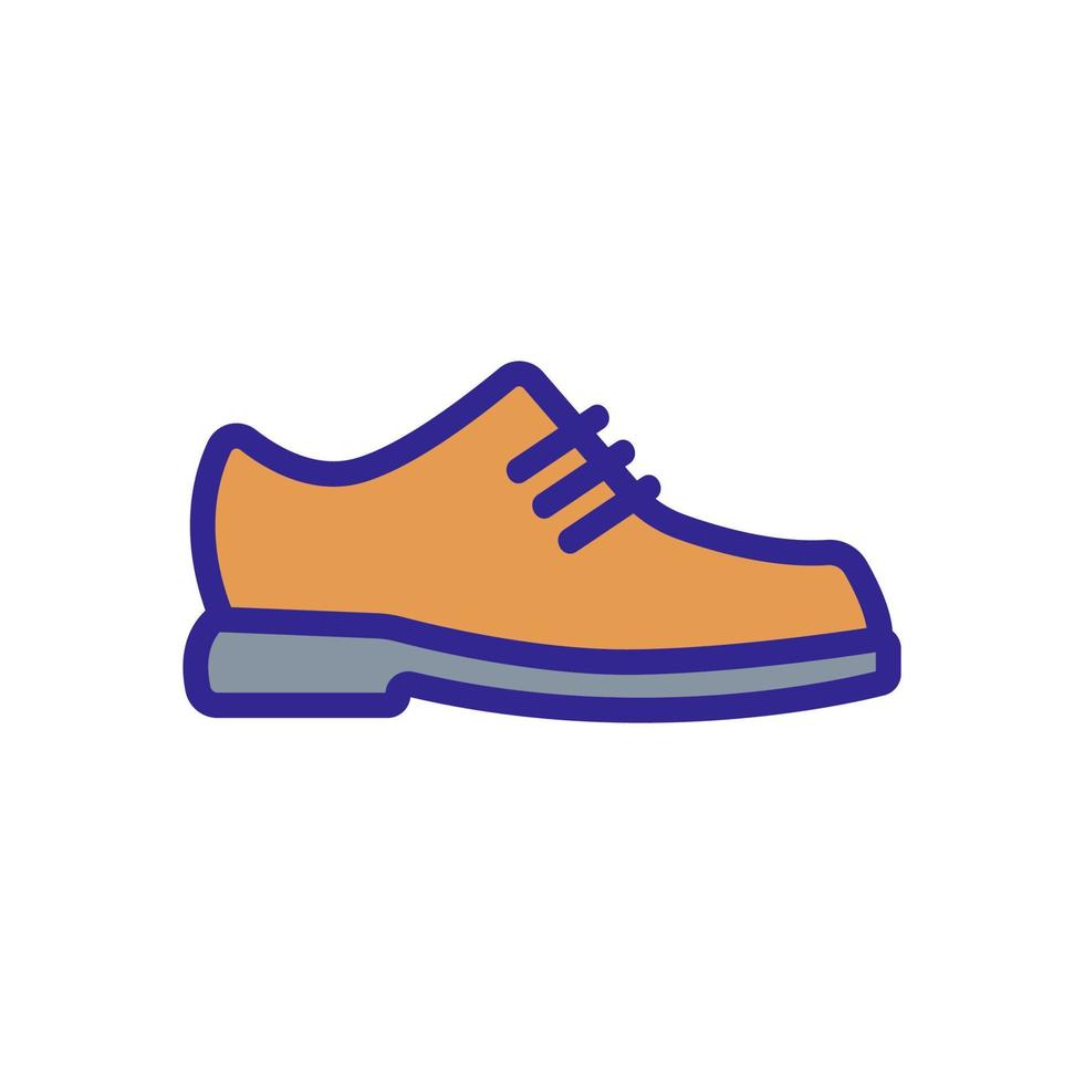 leather shoes icon vector outline illustration