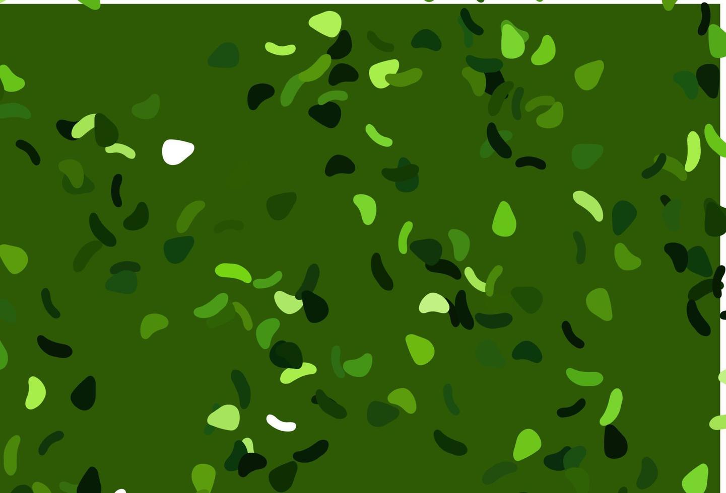 Telón de fondo de vector verde claro con formas abstractas.