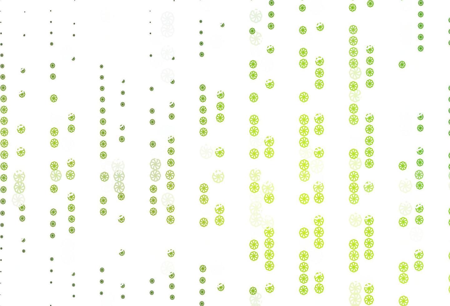 Light Green vector texture with colored snowflakes.