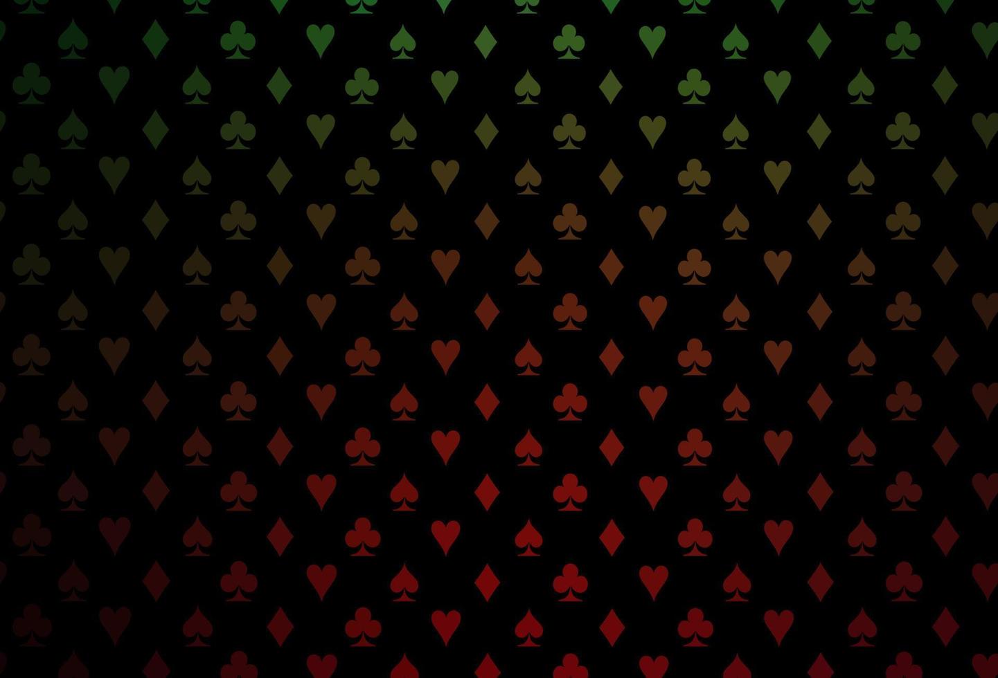 Dark green, red vector layout with elements of cards.