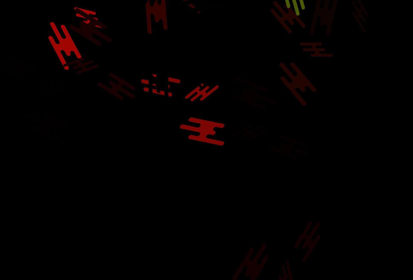 diseño de vector verde oscuro, rojo con líneas planas.