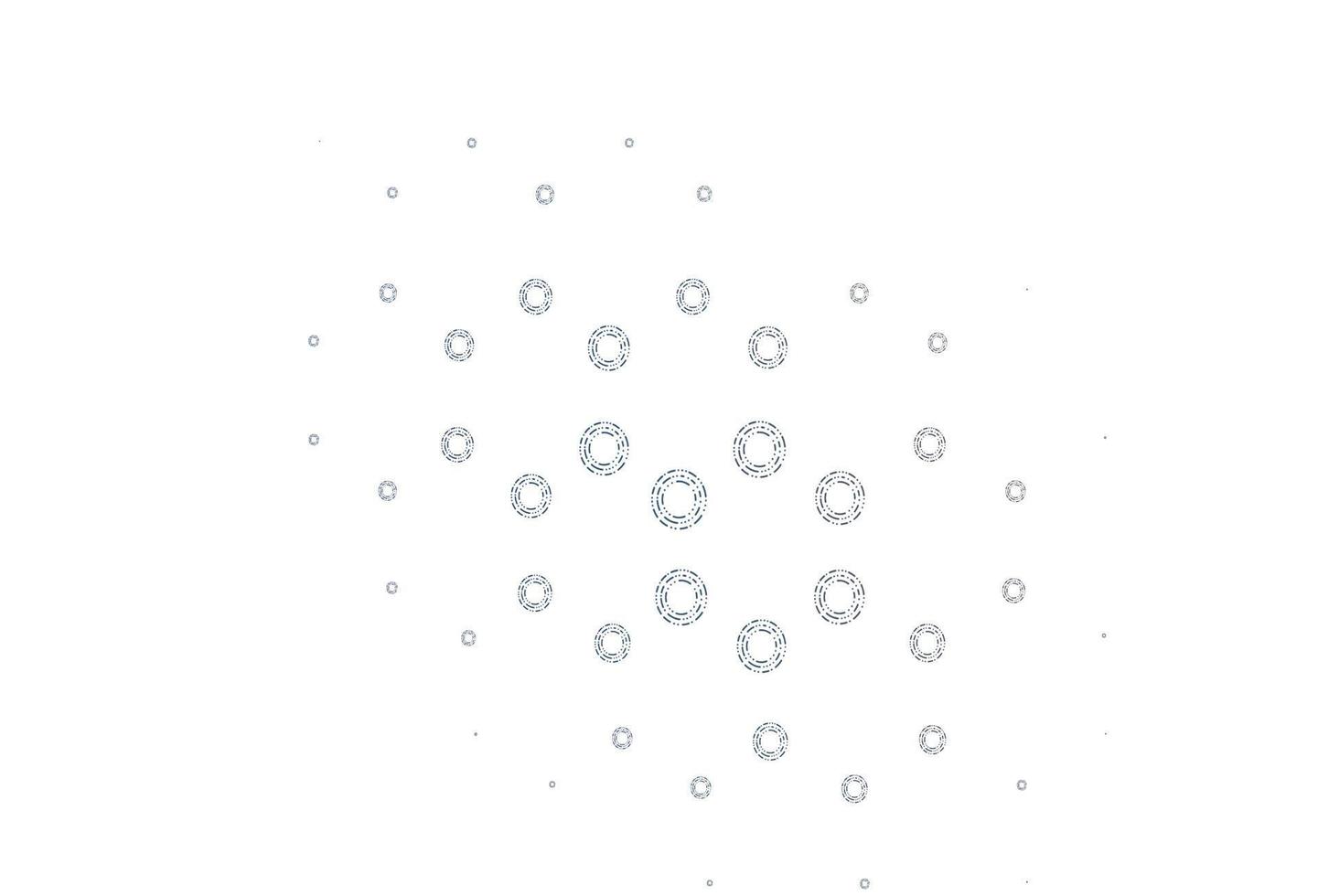 Light blue vector pattern with spheres.