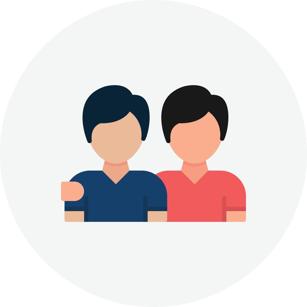 Friendship Flat Circle vector