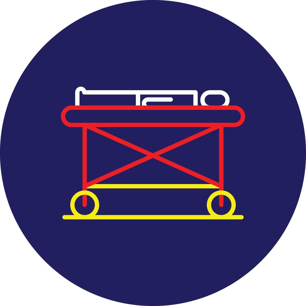 Stretcher Line Multicolor vector