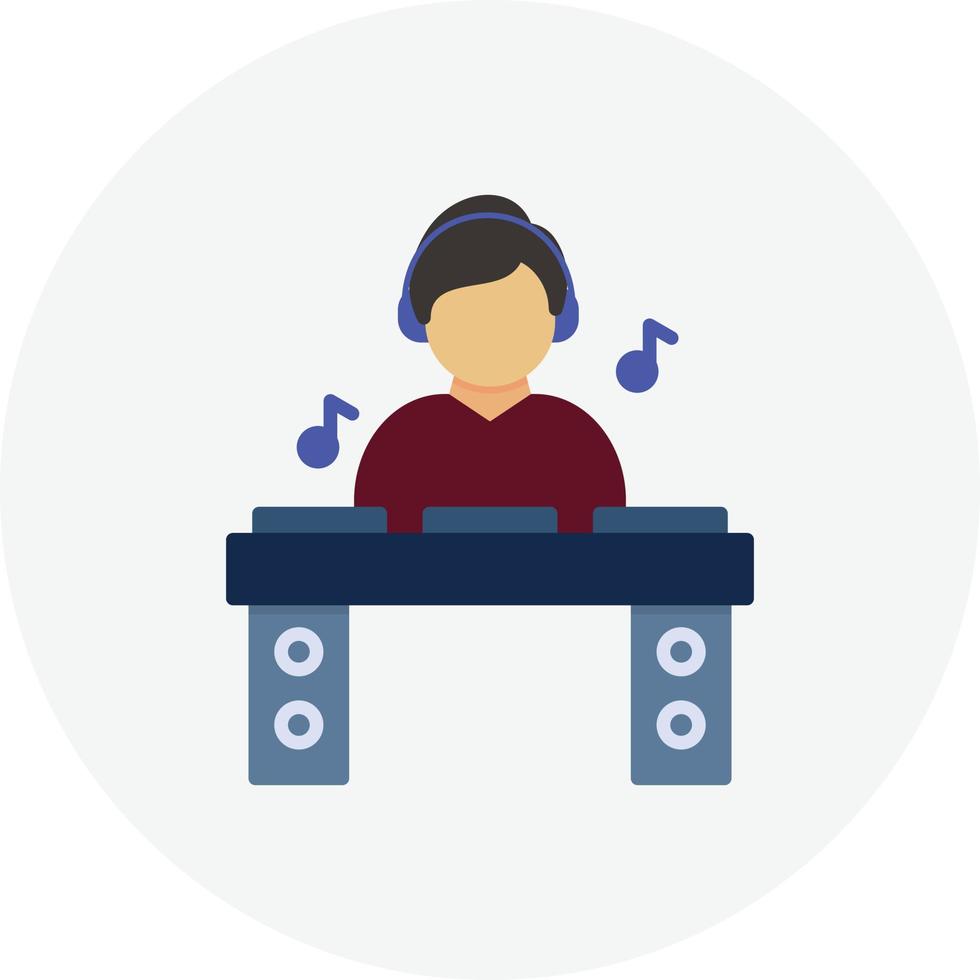 DJ Flat Circle vector