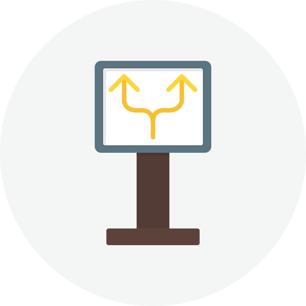 11 - Two Ways Flat Circle vector