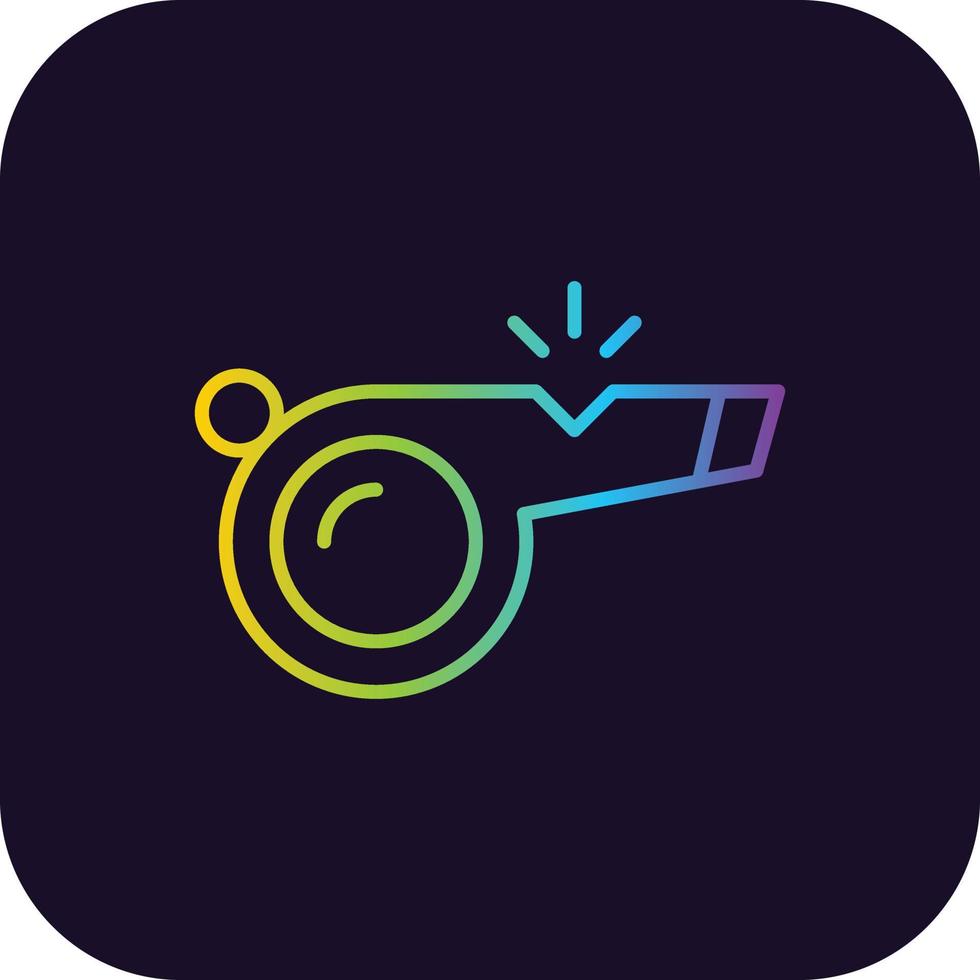 Whistle Gradient Icon vector