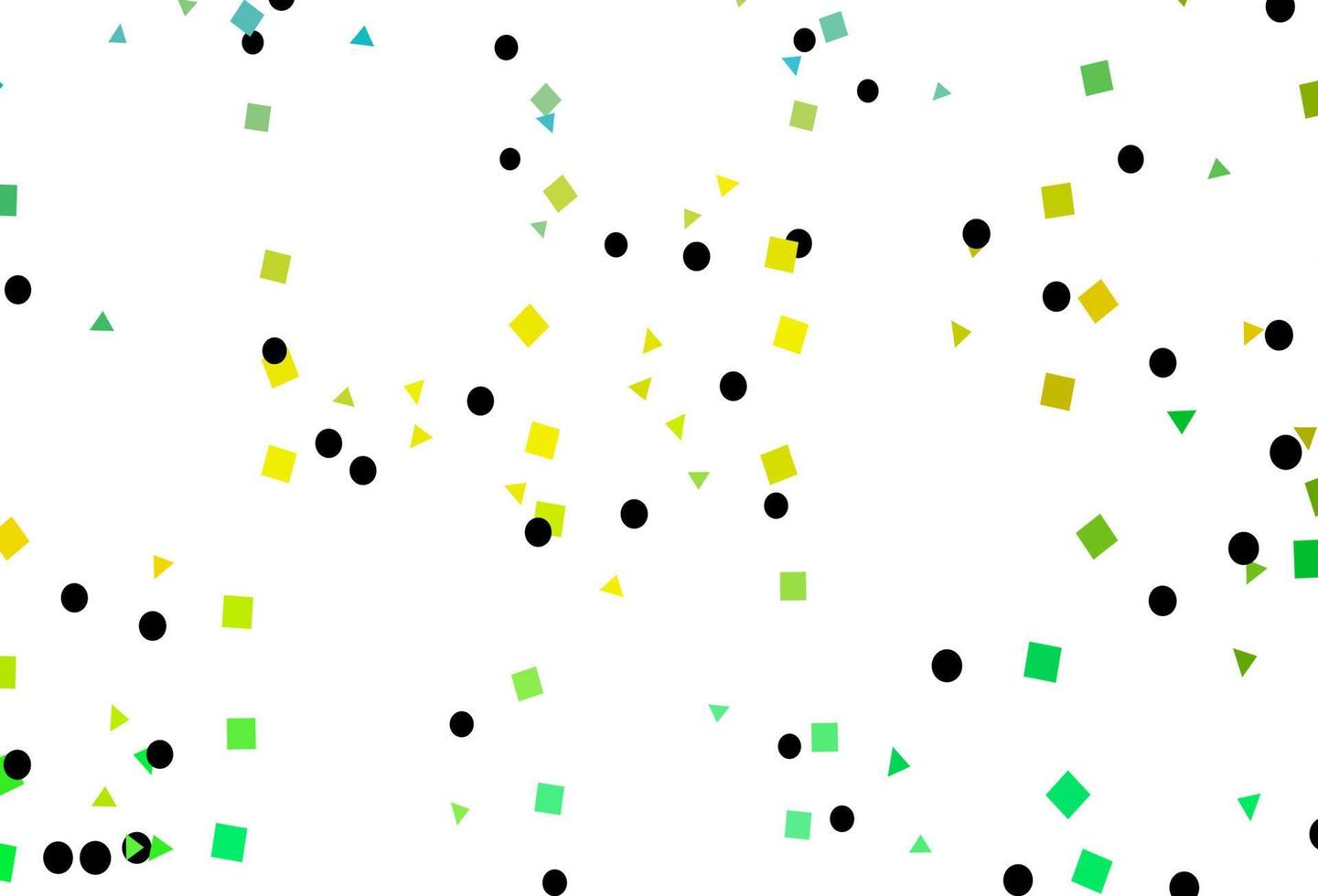 Light Green, Yellow vector pattern in polygonal style with circles.
