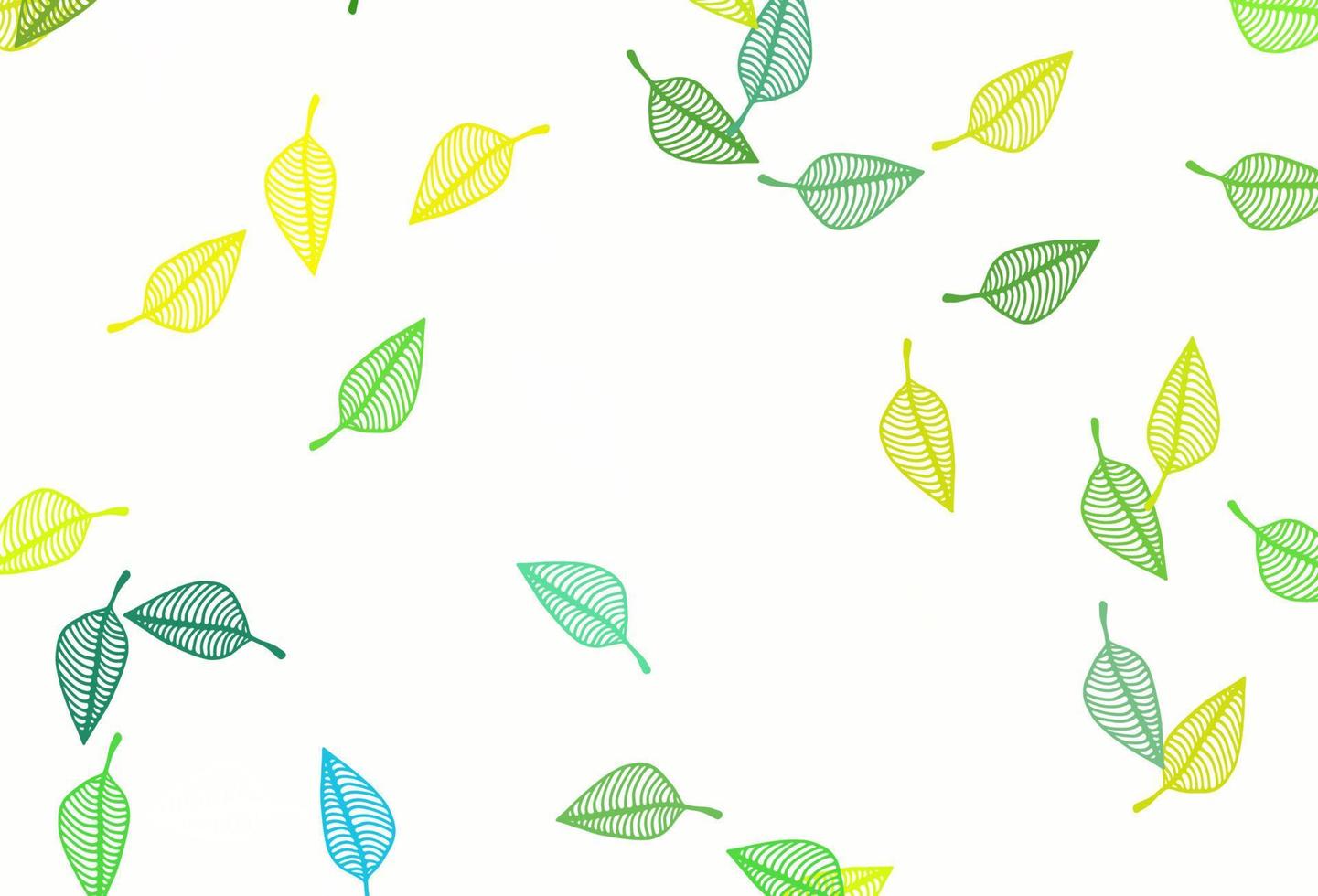 Light Green, Yellow vector doodle template.
