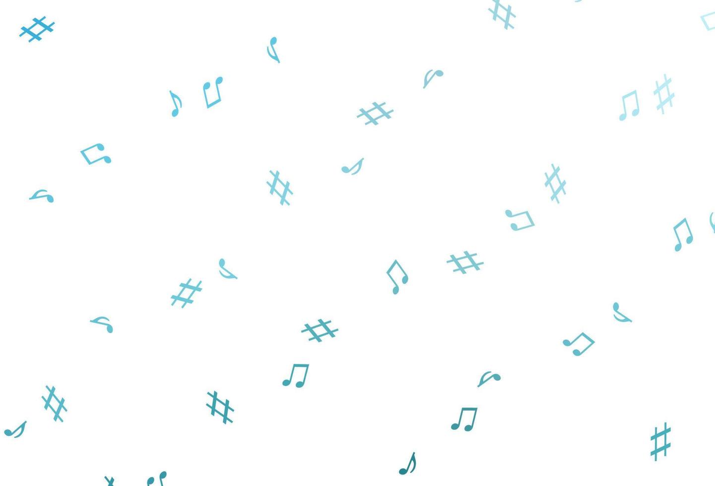 Light BLUE vector texture with musical notes. 9913473 Vector Art at