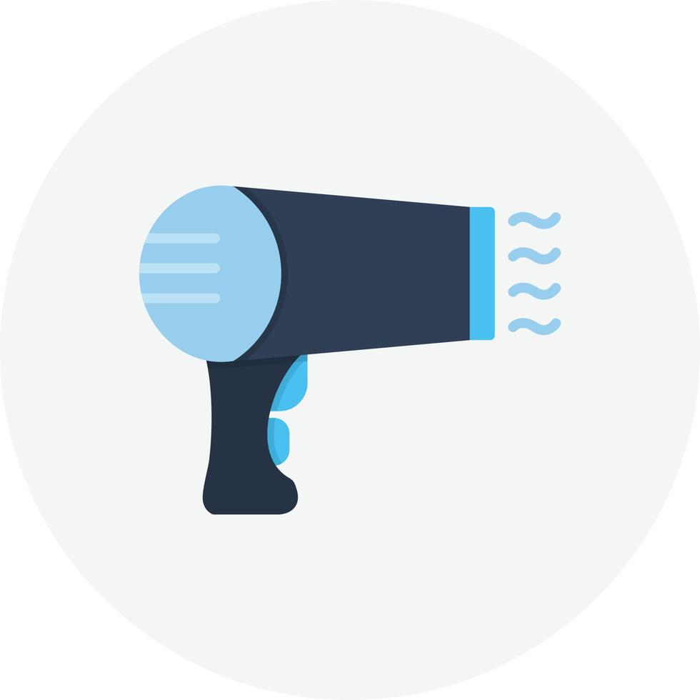 Hair Dryer Flat Circle vector