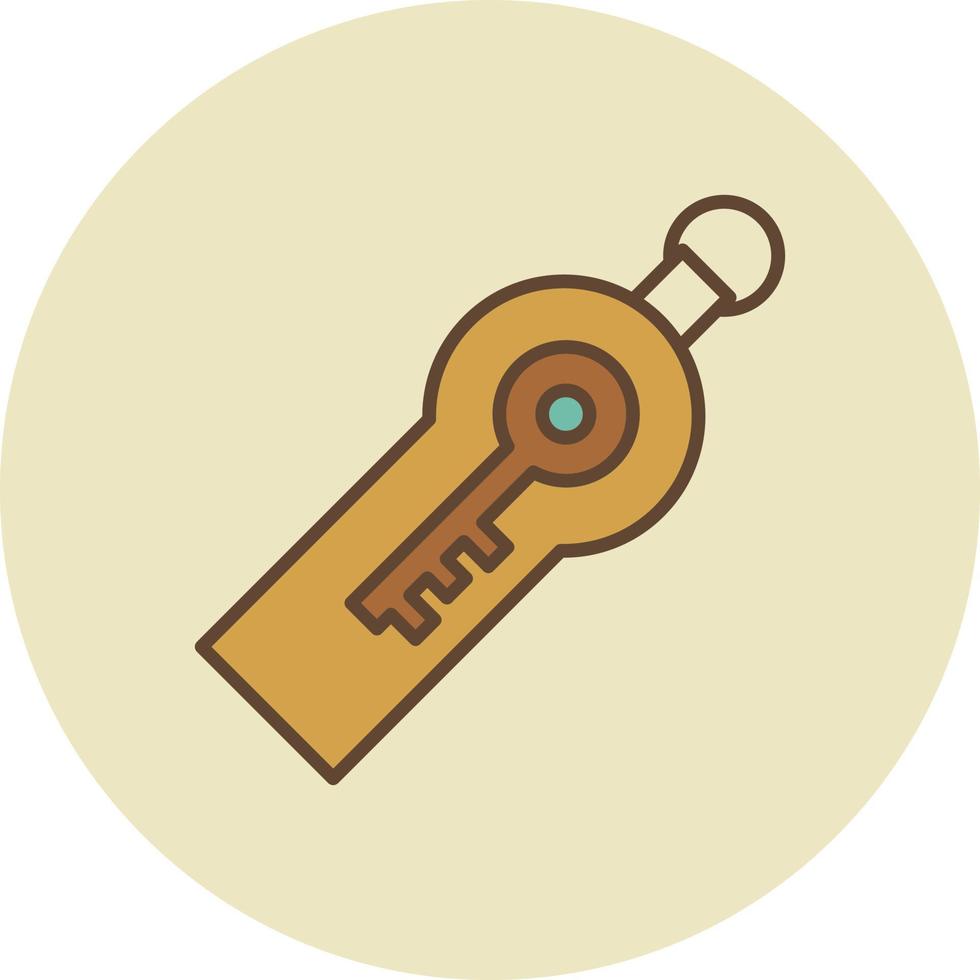 Security Token Filled Retro vector