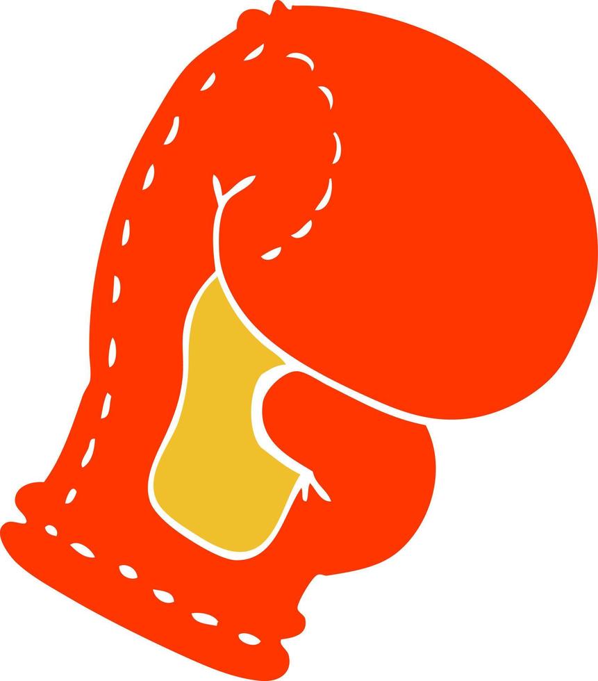 cartoon doodle boxing glove vector