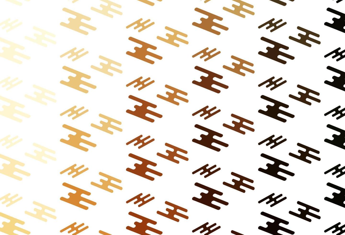 Light Orange vector pattern with narrow lines.