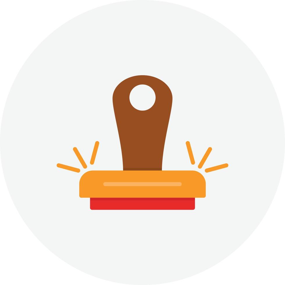 Stamp Flat Circle vector