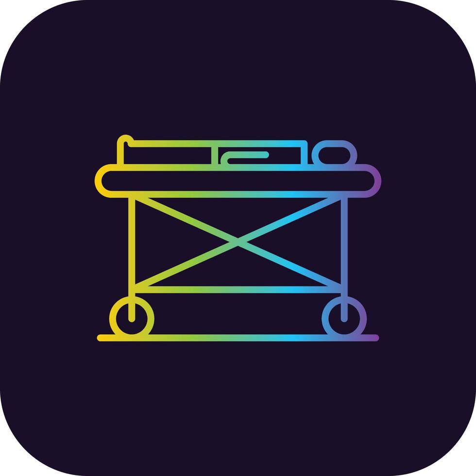 Stretcher Gradient Icon vector