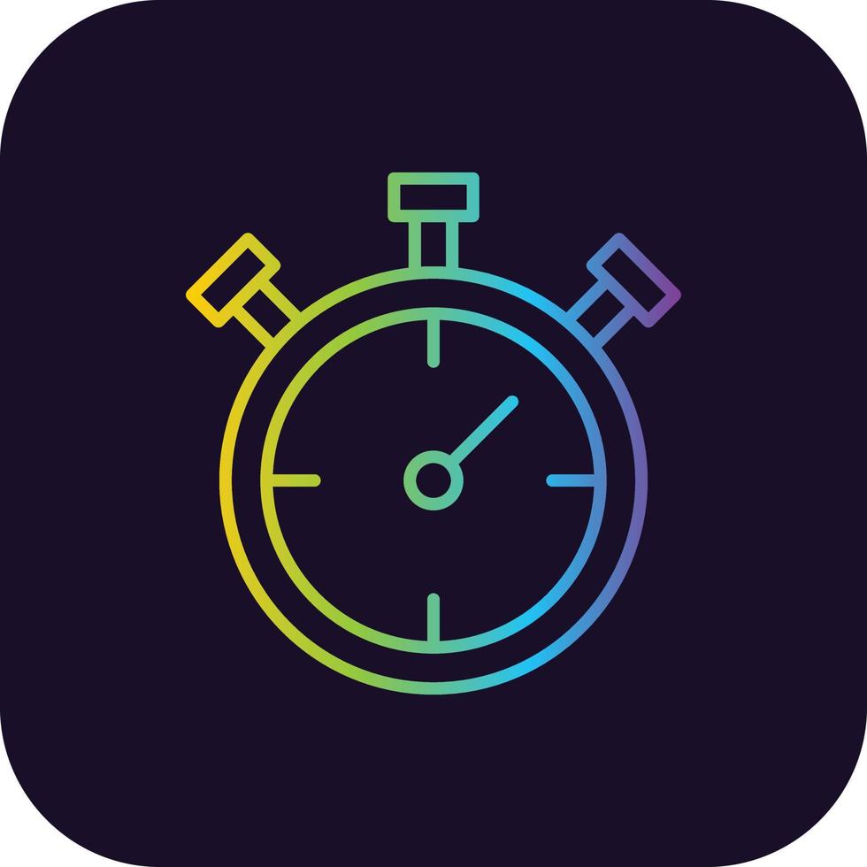 Chronometer Gradient Icon vector