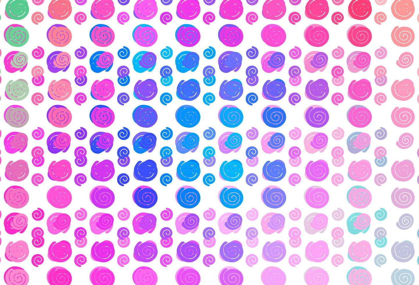 plantilla de vector de color rosa claro, azul con cintas dobladas.