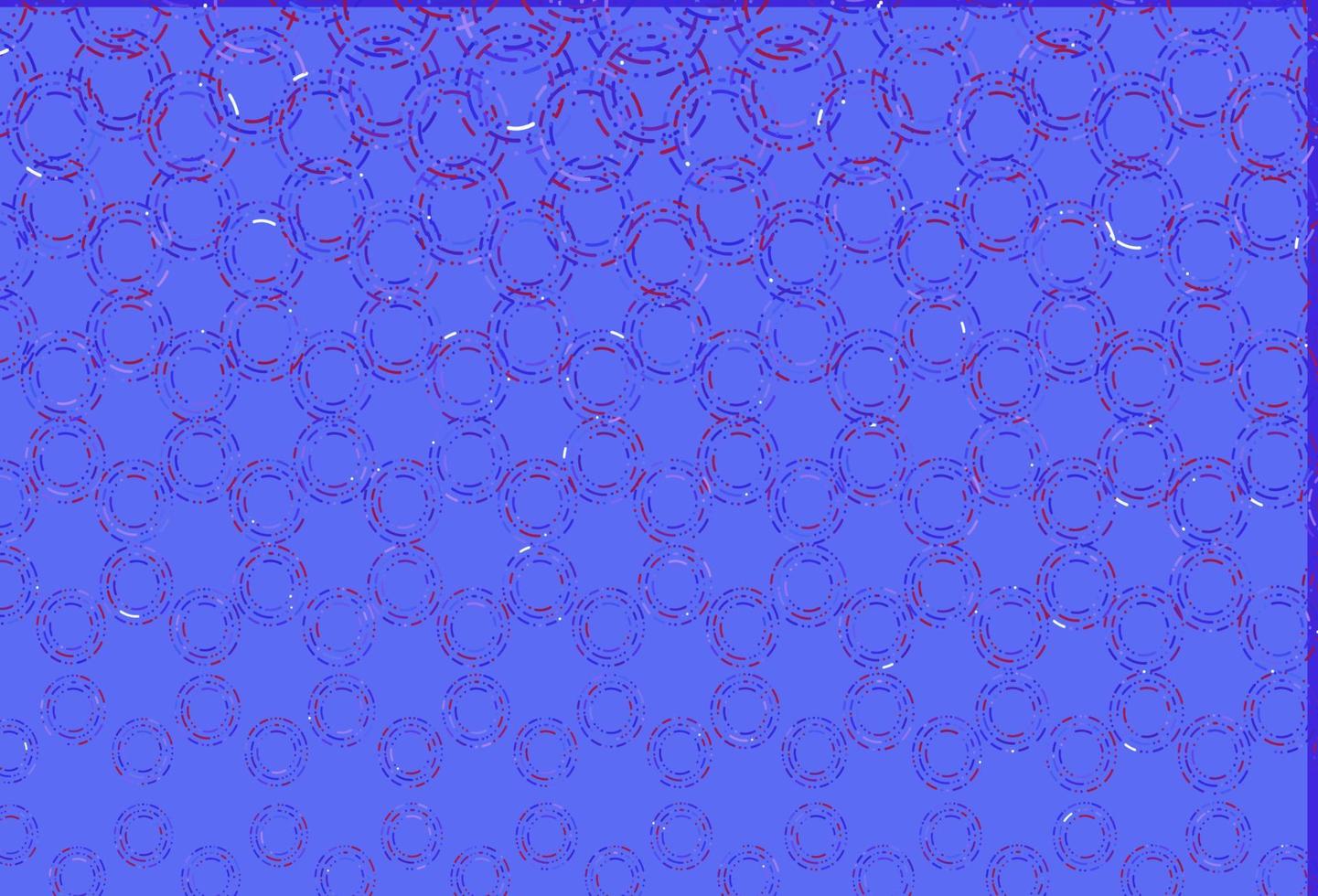 Light pink, blue vector pattern with spheres.