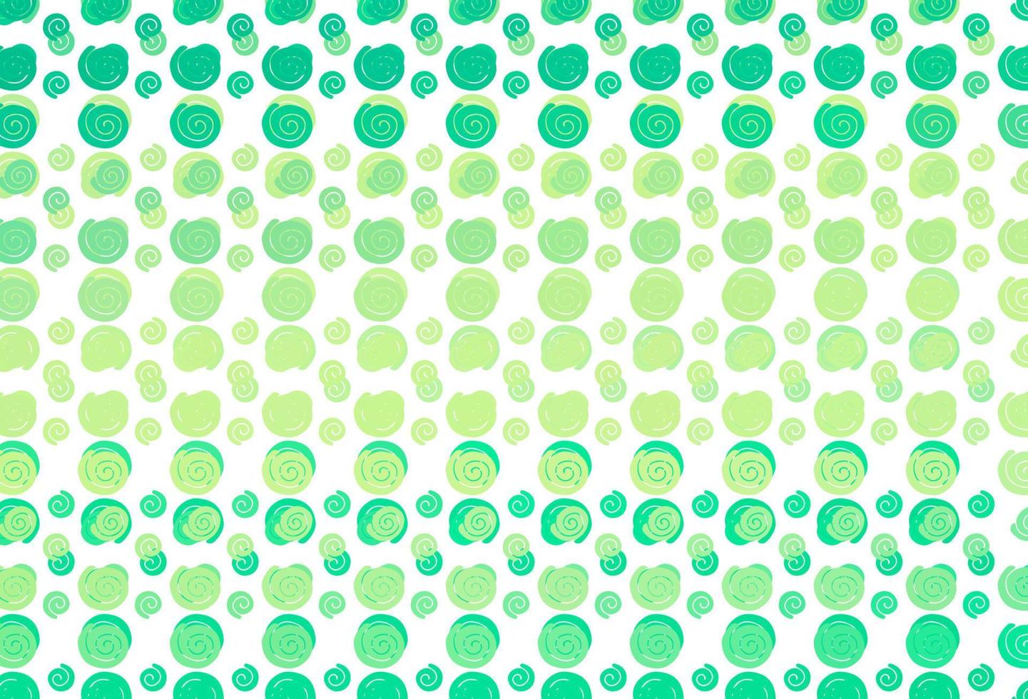 Light Green, Yellow vector background with curved circles.