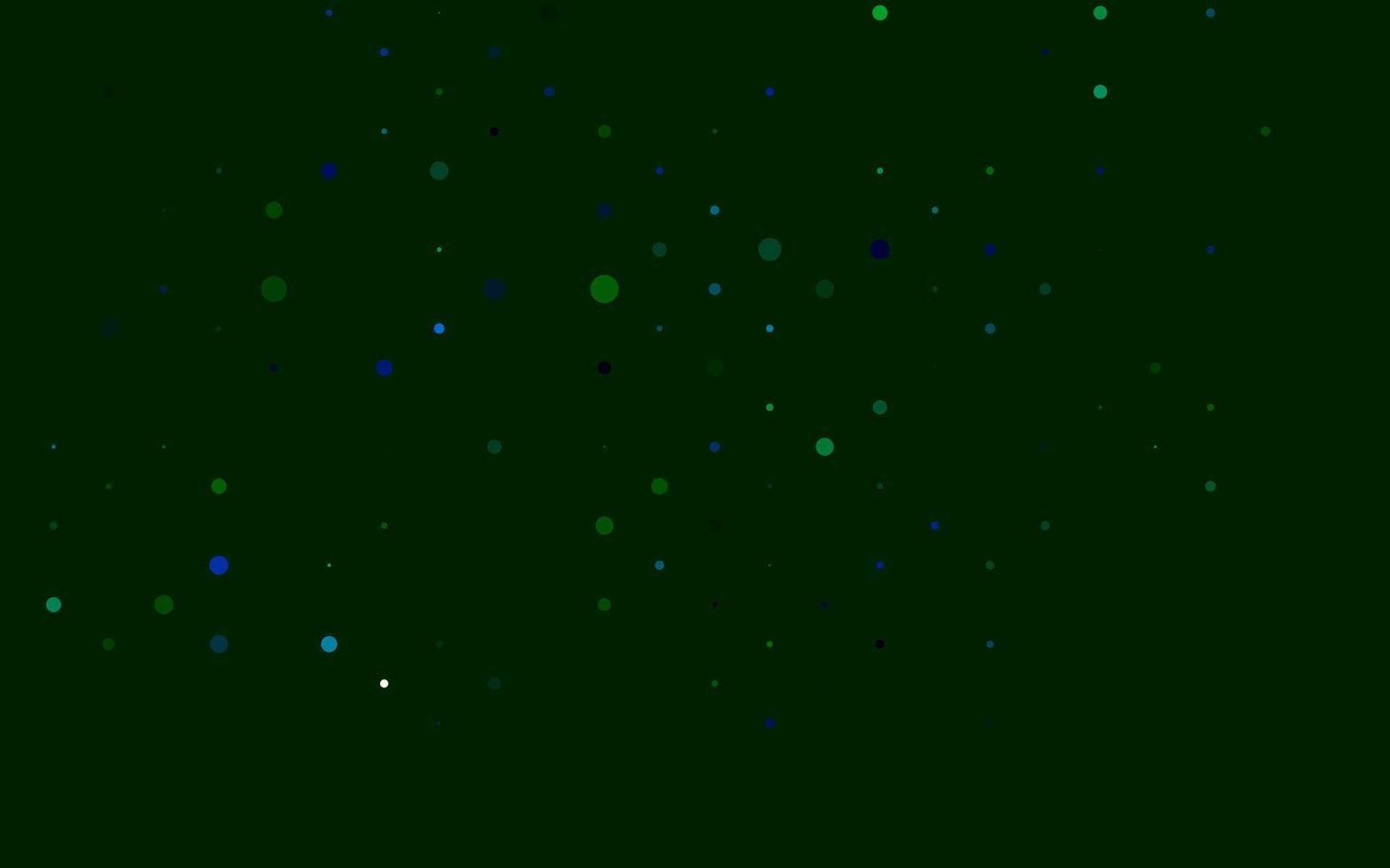 Light Blue, Green vector background with bubbles.