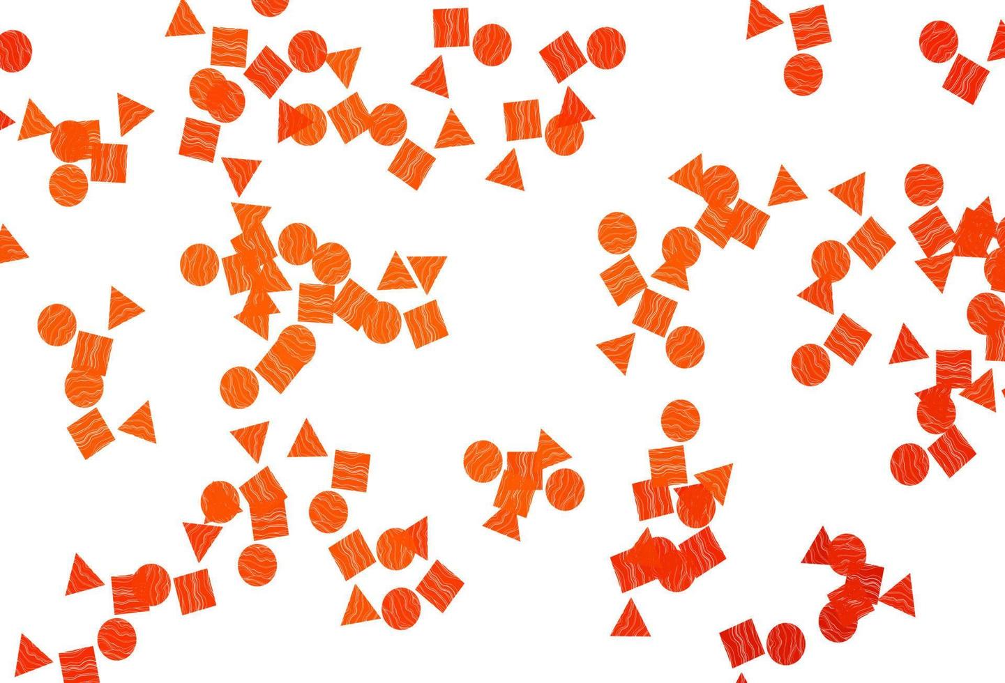 Light Orange vector backdrop with lines, circles, rhombus.