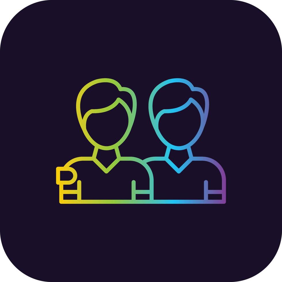 Friendship Gradient Icon vector